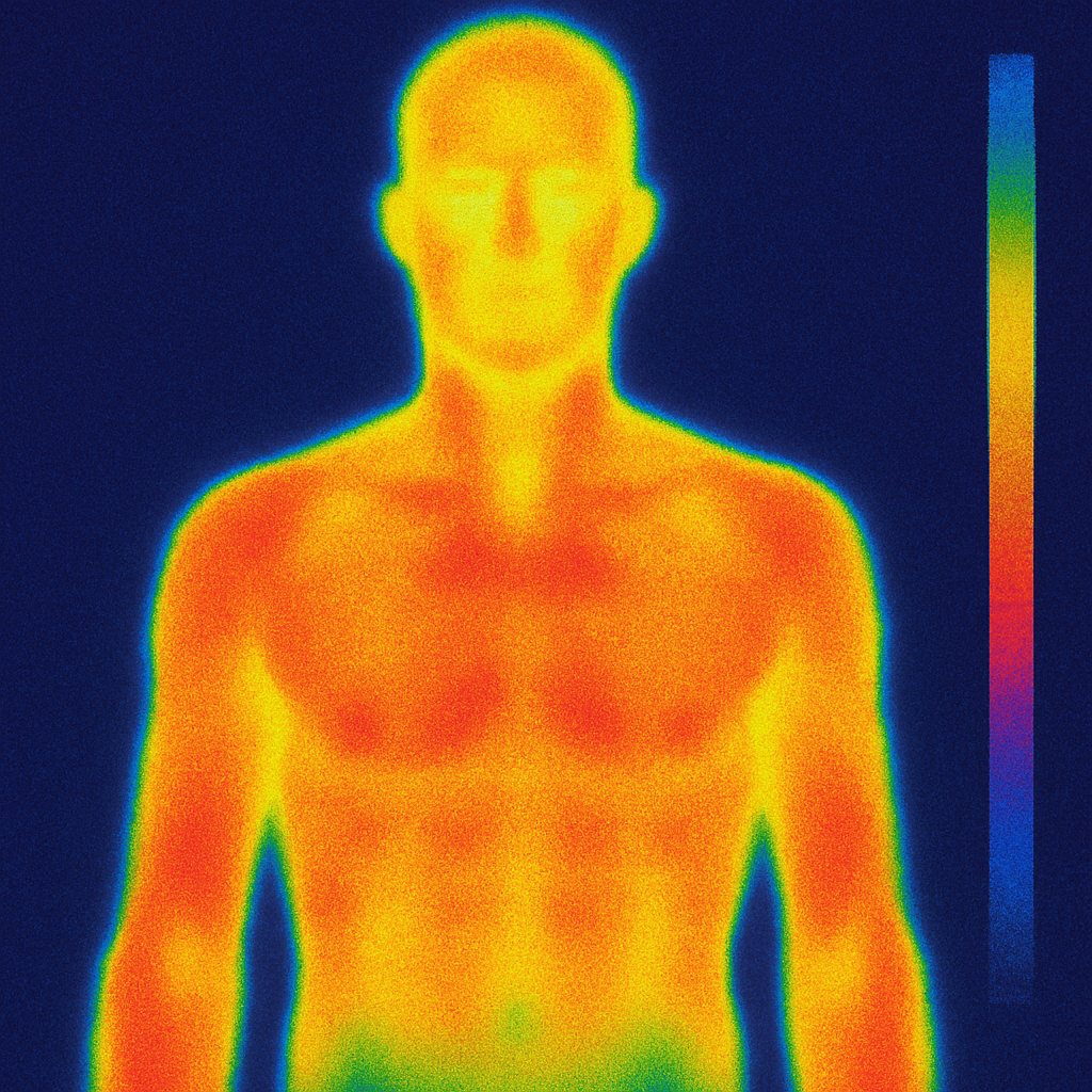 Infrared Thermal Image of a Human Body